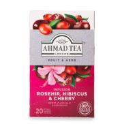 Trà AHMAD Rosehip, Hibiscus & Cherry - Vị Tầm xuân, Dâm bụt & Anh đào hộp
