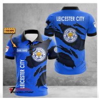 Leicester City F.C 2023 New Design Customization High Quality 3DPOLO SHIRT (Contact Online for Free Customization) - NO.6Q45537DDA