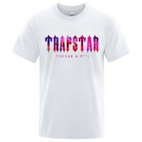 Trapstar London Sunset Print Tshirts Men Breathable Tee Clothing Street T Shirt Soft Cotton T Gildan