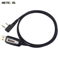 Retevis 2ขา2 Way วิทยุ USB สายเคเบิลสำหรับ Retevis H-777 RT21 RT22 RT19 RT-5R Baofeng UV-5R BF-888S Arcshell AR-5 TYT Walkie Talkies(1 Pack)