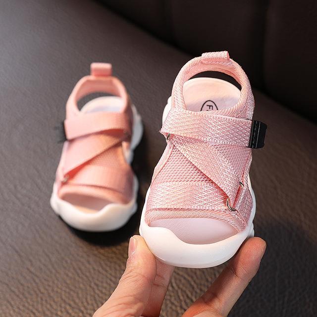 summer-toddler-sandals-baby-girl-shoes-solid-color-net-cloth-breathable-boys-sneakers-kids-infant-sport-sandals