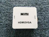 ตัวแปลงสัญญาณ HDMI ออก VGA ตัวขาว mini (Full HD 1080p) สินค้ามีพร้อมส่ง