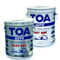 TOA สีพ่นรองพื้น ถังใหญ่ ชนิดแห้งเร็วพิเศษ Fast Dry มี 2 สี (ขาว (PF099) , เทา (PF088)) ขนาด 16 ลิตร