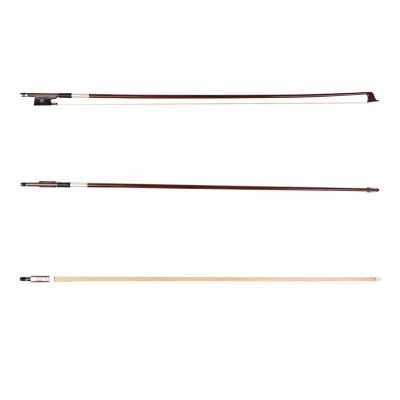 ：《》{“】= LOMMI 4/4 Size Violin Bow Brazilwood Bow For Violin Round Stick Ebony Frog With Mongolian Horse Hair Lizard Skin Grip