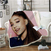 Celebrity Ariana Grand Design Blanket Plush 3d Printed for Adults Sofa Sherpa Fleece Bedspread Wrap Throw Blanket Microfiber -9