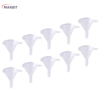 MARBIT 10pcs พลาสติกขนาดเล็กสำหรับน้ำหอม Diffuser ขวดมินิของเหลวน้ำมัน funnels Lab Tools 6mm HOLE diameter น้ำหอมโลชั่นช่องทาง