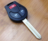 3ปุ่มเปลี่ยนปลอกกุญแจรีโมทสำหรับ Nissan Sunny March Tiida Keyless Entry Fob Key Cover