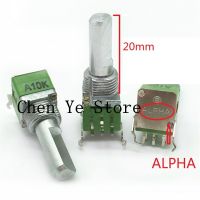 Free shipping5PCS A10k Type 09 A10KX2 Imported Taiwan Alpha Dual 6-Foot Mixer Audio Vertical Potentiometer Handle Length 20mm