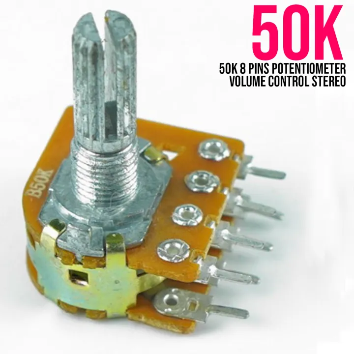50K 8 Pins Potentiometer Volume Control Stereo B50K 50K Lazada PH
