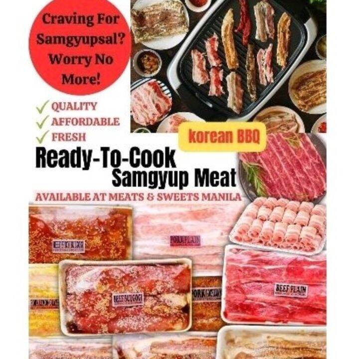 ReadyToCook Korean Pork Samgyupsal Marinated Meats Lazada PH