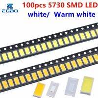 100pcs 5730 SMD LED CW-WW 5630 white  Warm white 5.7*3.0mm 40-60lm 150ma 5730 diode 0.5WElectrical Circuitry Parts