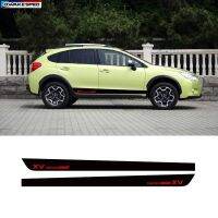 มูลค่าสำหรับเงินที่ดีที่สุด1ชุดสำหรับสติ๊กเกอร์ไวนิลติดรถยนต์ Subaru XV สะท้อนแสงทรงสปอร์ตจัดแต่งทรงผมรถกระโปรงประตูด้านข้างคาร์บอนไฟเบอร์เครื่องประดับร่างกายรถยนต์