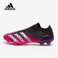 【NOV】 22-23New Original SALE!!Adidas Predator Freak .1 Low FG สตั๊ด รองเท้าฟุตบอล สีดำชมพู ใหม่ล่าสุด