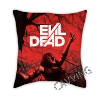 [HOT ZILXQIQILASW 103] เคสหมอนซิปพิมพ์ลาย3D ผีอมตะ (Evil Dead) ภาพยนตร์สยองขวัญโพลีเอสเตอร์ปลอกหมอนตกแต่งปลอกหมอนสแควร์