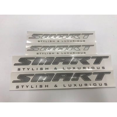 สติ๊กเกอร์แบบดั้งเดิม คำว่า SMART STYLISH &amp; LUXURIOUS สำหรับ ISUZU DMAX sticker ติดรถ แต่งรถ อีซูซุ ดีแม็กซ์ SMART STYLISH and LUXURIOUS d-max สวย งานดี