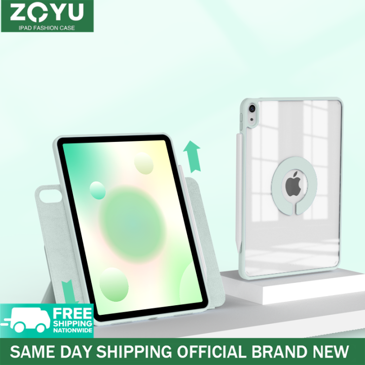 ZOYU iPad Case Rebound Hybrid iPad Case 720° Removable Acrylic