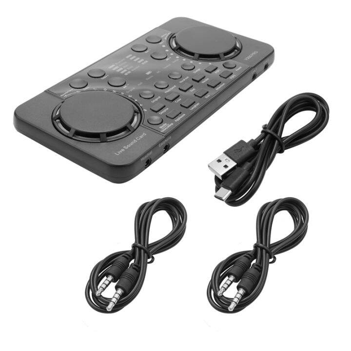 V300 PRO Sound Card 10 Sound Effects Bluetooth Noise Reduction Audio mixers Headset mic Voice