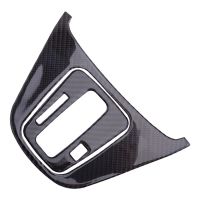 2Pcs Inner Carbon Fiber Gear Shift Box Panel Cover Trim Frame Sticker Fit For Honda CRV CR-V 2007 2008 2009 2010 2011 LHD