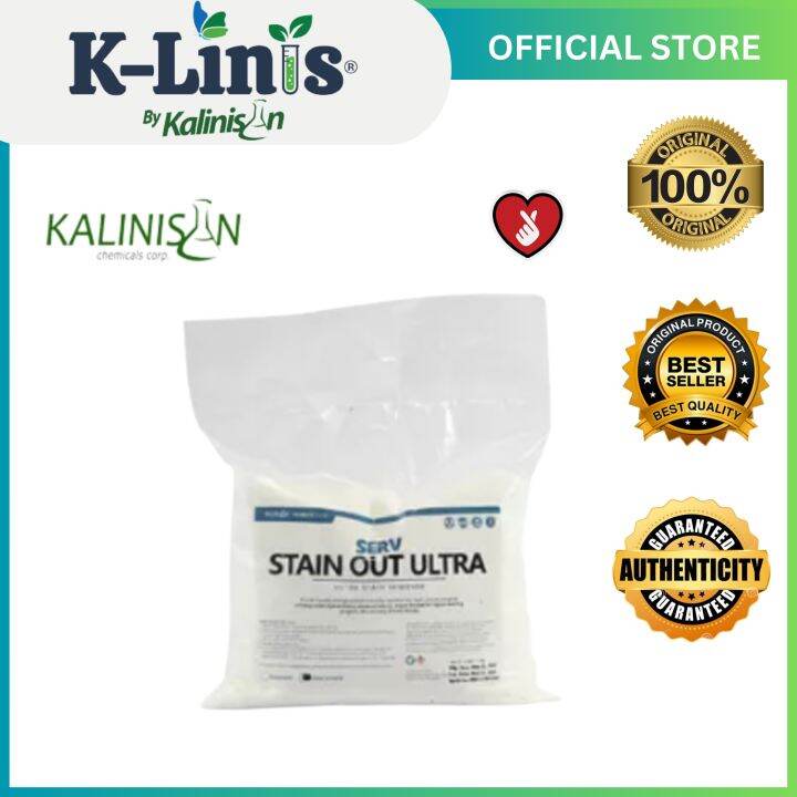 Kalinisan Serv Stain Out Ultra Stain Remover Powder for Clothes 1 Kilo