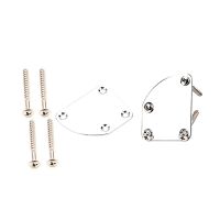 4-Hole Asymmetric Bending Electric Guitar Bass Neck Connecting Plate for ST Handle Strength Plate with 4 Screws