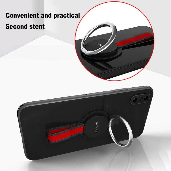 mobile-phone-holder-with-magnetic-hanging-buckle-multifunction-portable-braided-rope-ring-bracket-car-phone-magnetic-holder