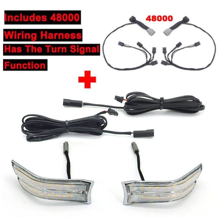 สำหรับ-honda-gold-wing-gl-1800-2018-2022ชิ้นส่วนรถจักรยานยนต์ไฟตัดหมอกด้านข้างเสริมฝาครอบไฟตกแต่งแอลอีดีไฟ