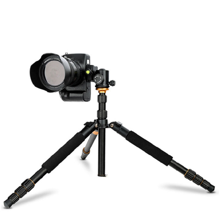 beike-qzsd-q999s-มืออาชีพถ่ายภาพแบบพกพาอลูมิเนียมขาตั้งกล้องชุด-monopod-ยืนหัวบอลสำหรับการเดินทางกล้อง-dslr