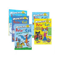 English original childrens picture book entry-level Pete the cat and the bad banana, etc. 5 full set of sales series graded reading picture books to enlighten English learning