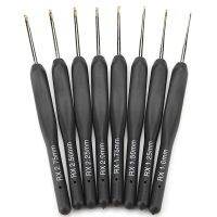 Black Soft Plastic Handle Alumina Crochet Hooks Knitting Needles Set Crochet Handmade Tool 1.0/1.25/1.5/1.75/2.0/2.25/2.5/2.75mm