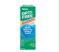 น้ำยาล้างคอนแทค Alcon Opti Free Replenish ขวดใหญ่ 300 ml พร้อมตลับใส่