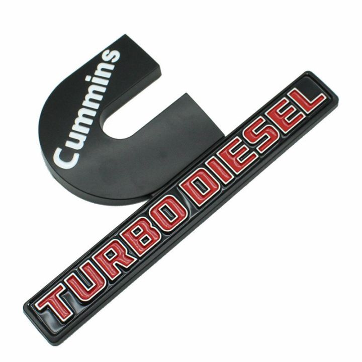 3d Abs Car Cummins Turbo Diesel Emblems Badges Output Nameplate