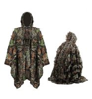 Special Offers Military Camouflage 3D Leaf Ghillie Suit Training Bird Watching Hunting Poncho Cloak…