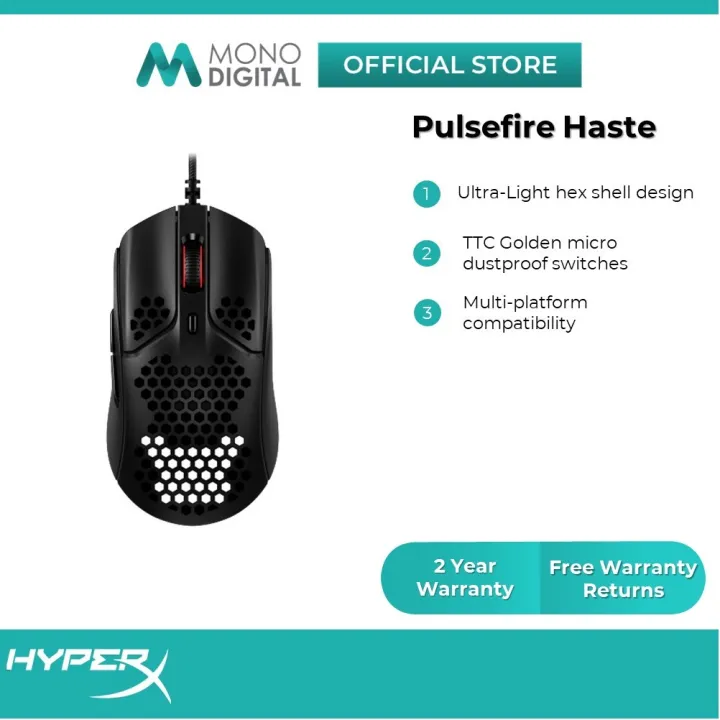 HyperX Pulsefire Haste Lightweight Gaming Mouse (4P5P9AA) Lazada