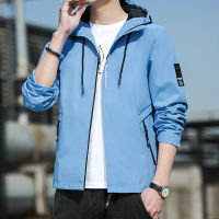 ผู้ชาย Hooded Jacket Windbreaker แฟชั่นชายเสื้อแจ็คเก็ต Streetwear Overcoat Harajuku Mens เสื้อผ้าขนาดใหญ่5XL Coats