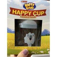 สินค้าแถม 1ชิ้น คละสี/ลาย แก้วหัดดูดมีฝาปิดพร้อมหลอดถ่วง Happy cup 250ml