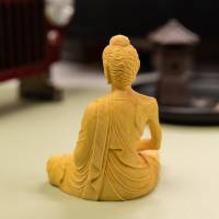 Ascetic Buddha Statue, Buddhism Art, Asceticism, Wood Buddha Statue