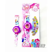 MY LITTLE PONY นาฬิการัดข้อมือดิจิตอล รูปม้าโพนี่ มีไฟ สีสันสดใส น่ารักมากค่ะ