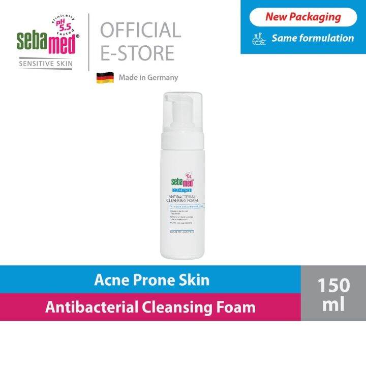 Sebamed Clear Face Antibacterial Cleansing Foam (150ml) Lazada