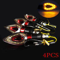 4PCS Universal 12V Motorcycle Moto 12 LED Turn Signal Indicators Blinker Amber Lights Lamp For Honda Yamaha Suzuki Kawasaki KTM