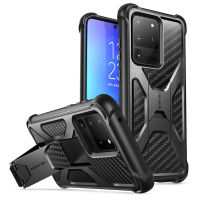 For Samsung Galaxy S20 Ultra Case S20 Ultra 5G Case i-Blason Transformer Dual Layer Rugged Bumper Case with Built-in Kickstand