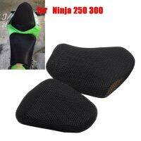 black Motorcycle Mesh Seat Cover Cushion Guard Waterproof Insulation Breathable Net For Kawasaki Ninja400 Ninja300 Ninja250