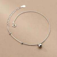 s925 Anklet 6 สร้อยข้อเท้าเงินแท้ โซ่กระดูกงู ตุ้งติ้งกระดิ่ง สวยน่ารัก ใส่สบาย เป็นมิตรกับผิว