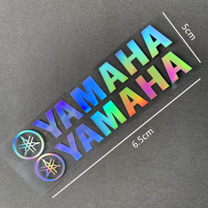 yamaha-สติกเกอร์สะท้อนแสงสำหรับ-ss110-y100-ss2-y80-y15-f310-nvx-r15เรืองแสงสีเขียวสะท้อนแสง-silver