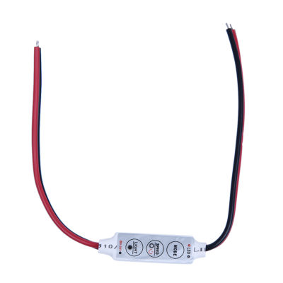 Mini 3 keys Controller Dimmer for 3528 5050 LED Single Color Strip Light DC 12V 144W