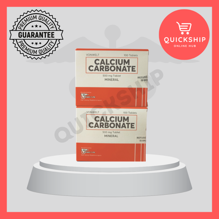 CALCIUM CARBONATE TABLET 500MG 100PIECES/BOX Lazada PH