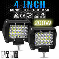 200W รถ LED Bar Worklight Universal MINI Automotive Square Work Light Waterproof รถรถบรรทุกขับรถหมอกโคมไฟ Off Road Spotlight