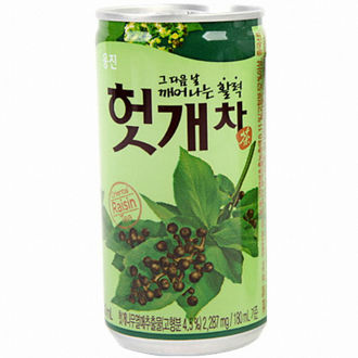 น้ำแก้แฮงค์ woongjin heotgae tea 180ml 웅진식품 웅진 헛개차