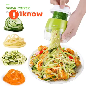 Heavy Duty Spiralizer Vegetable Slicer Vegetable Spiral Slicer Cutter Zucchini Pasta Noodle Spaghetti Maker KC0335