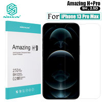 Nillkin อัลตร้า บาง 9H กระจกนิรภัย Untuk iPhone 13 Pro Max ฟิล์มกันรอย H + Pro 0.22MM ป้องกันแสงสะท้อน ป้องกันการระเบิด ป้องกัน กระจกเทมเปอร์ฟิล์ม