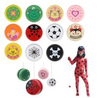 Cute Animal Prints Ladybug Toys Kids Yo-Yo Ball Creative Yo Yo Toys Childs Favorite Wooden Yoyo Toys Childhood Toy